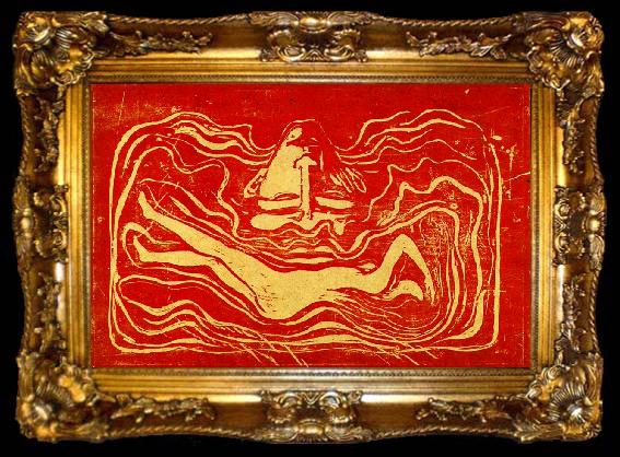 framed  Edvard Munch mannens hjarna, ta009-2